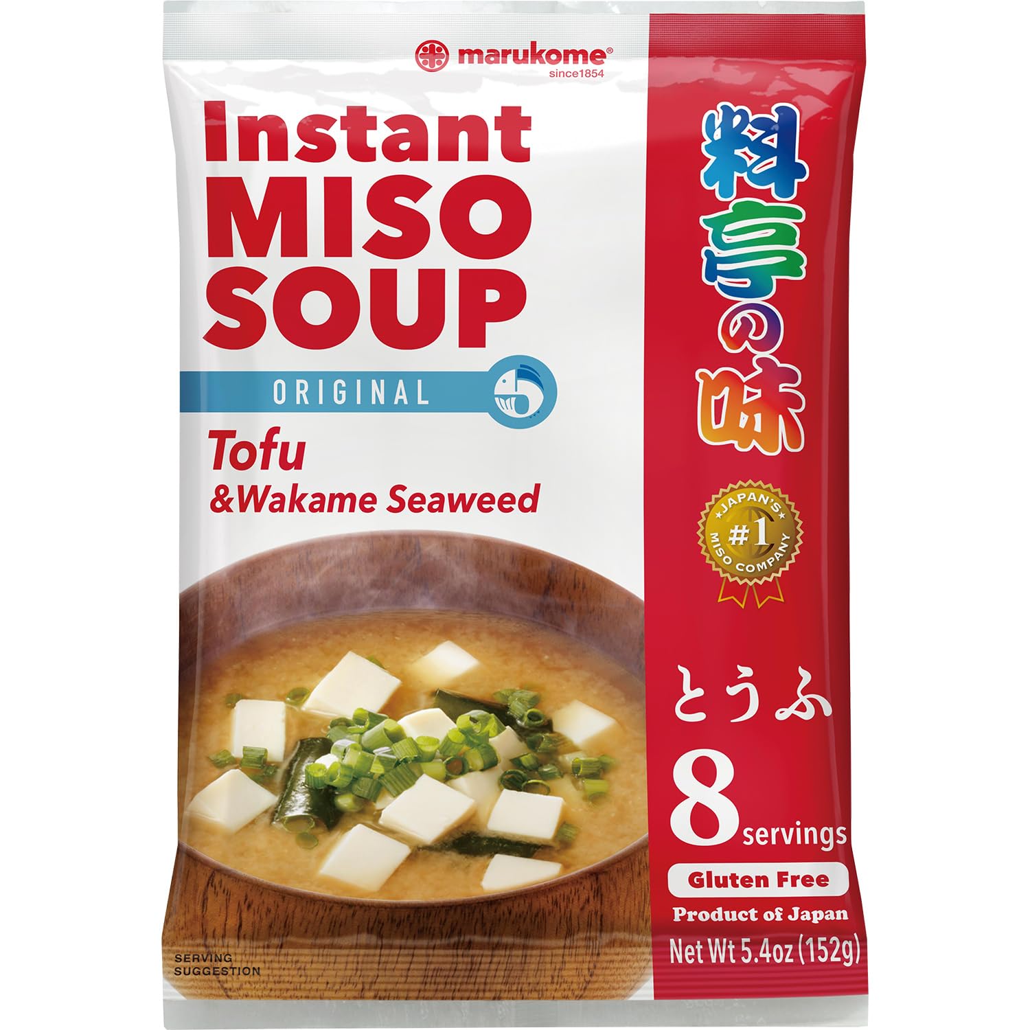 Marukome Instant Ryoutei-No-Aji Miso Soup with Chunks of Tofu 152